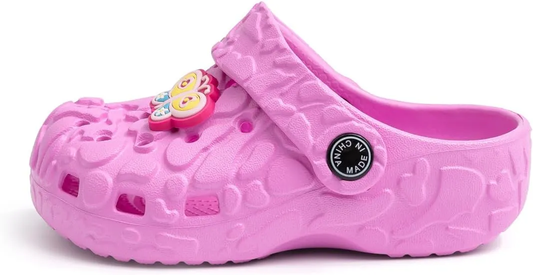 Casazoe Toddler Boys Girls Cute Garden Clogs Kids Slip On Water Shoes EVA Lightweight Summer Slipper Slides Baby Comfort Sandals Children Outdoor Shower Beach Pool Play Shoes
