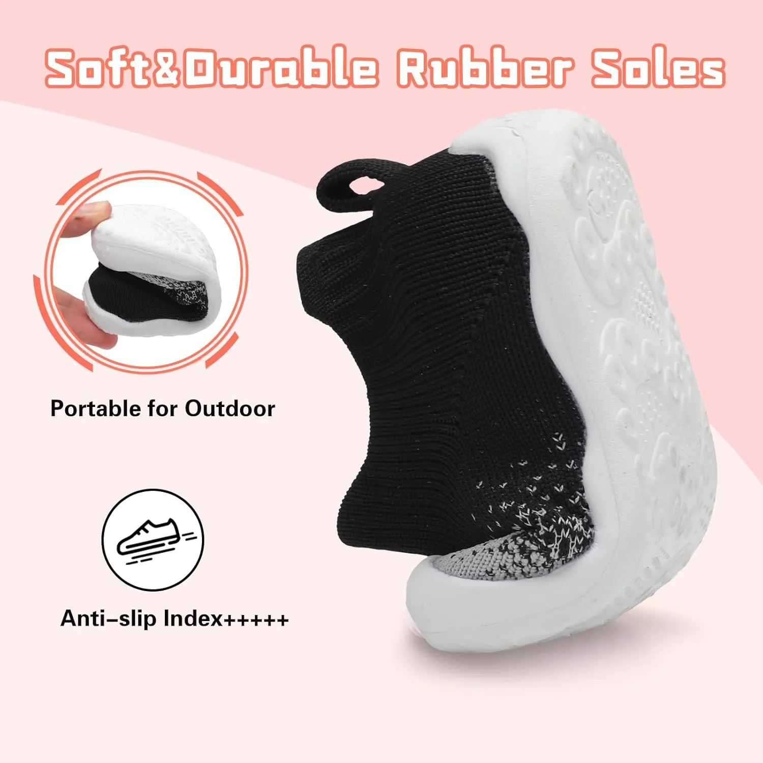 Centipede Demon Baby Shoes Baby Boys Girls Sock Shoes Breathable Infants Toddlers Slippers Indoor Outdoor Boots First Walking Shoe Slip On Sneakers Non Slip with Soft Rubber Soles
