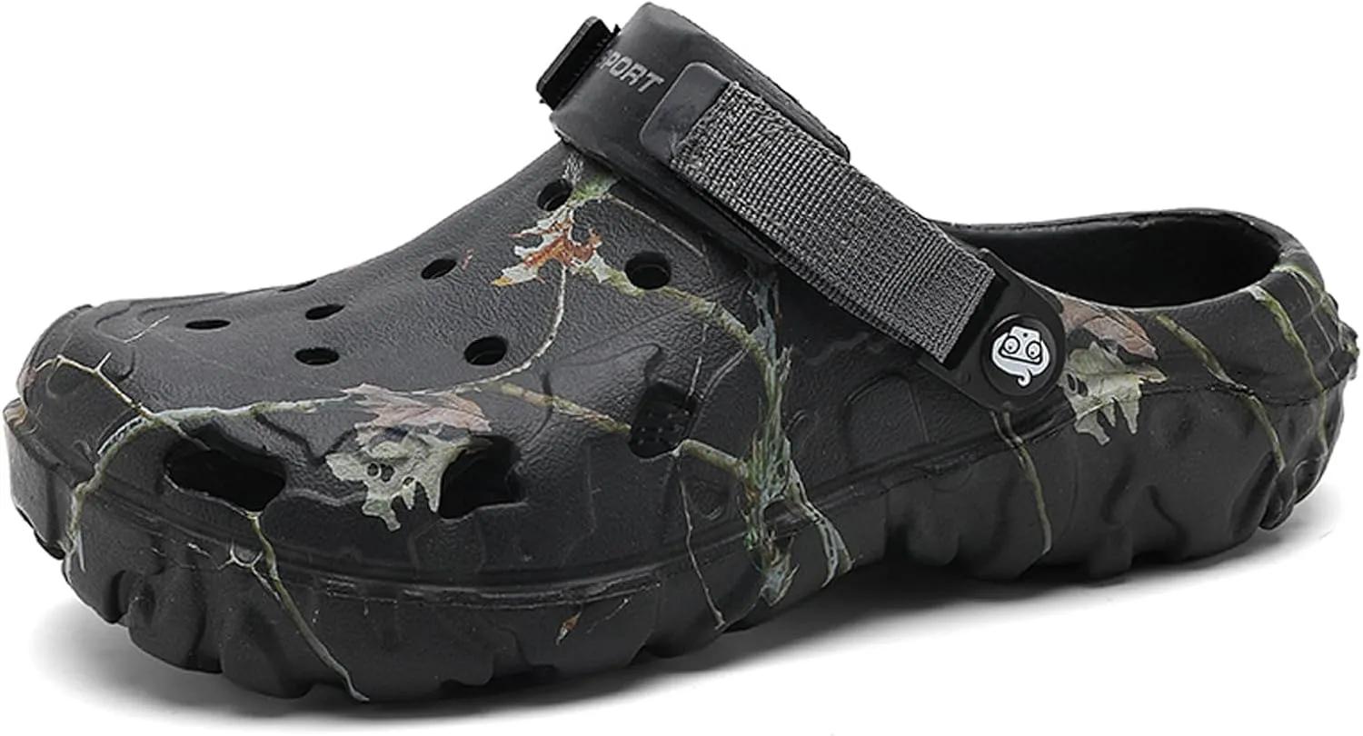 CERYTHRINA Men Garden Clogs Shoes: Beach Sandals - Non Slip Shower Slippers - Lightweight Water Shoes for Adult Summer Athletic Walking