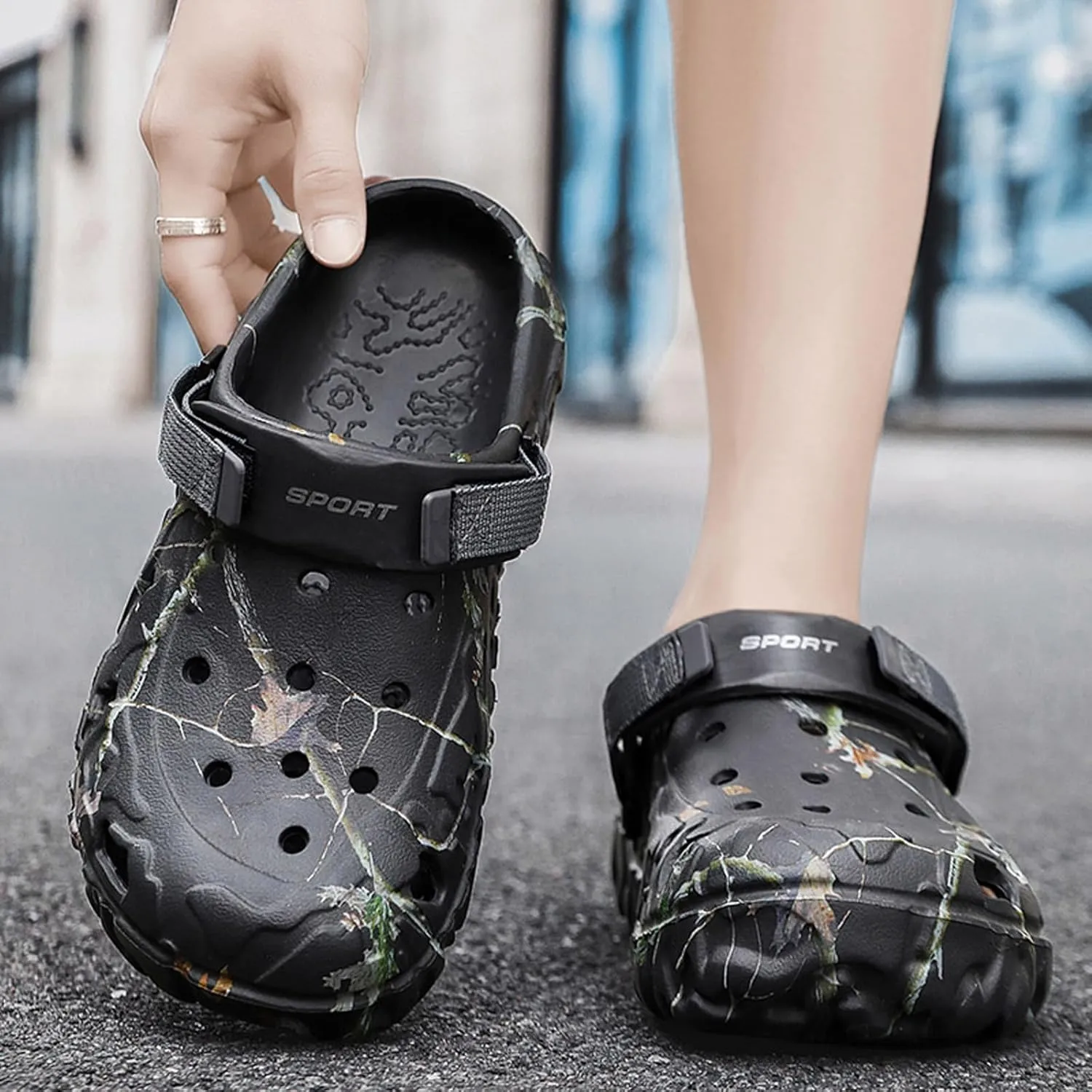 CERYTHRINA Men Garden Clogs Shoes: Beach Sandals - Non Slip Shower Slippers - Lightweight Water Shoes for Adult Summer Athletic Walking
