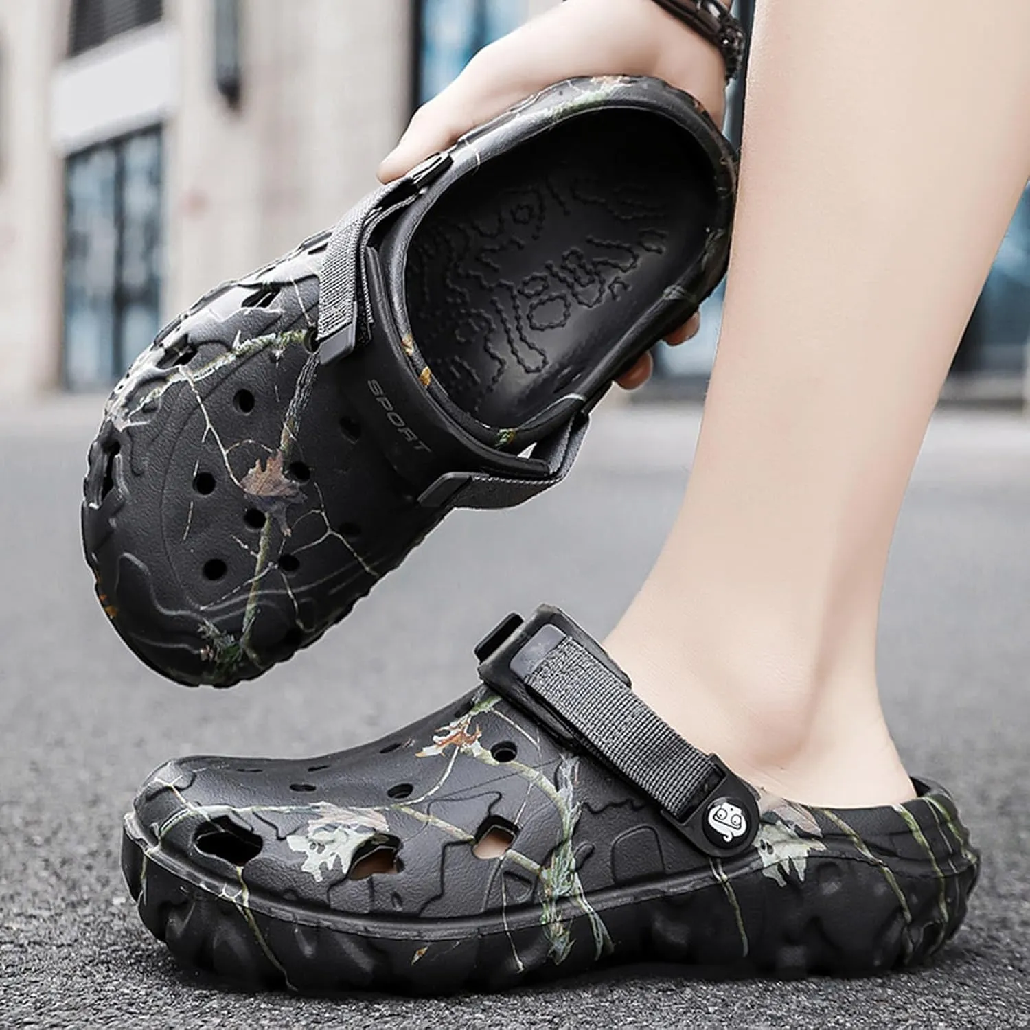CERYTHRINA Men Garden Clogs Shoes: Beach Sandals - Non Slip Shower Slippers - Lightweight Water Shoes for Adult Summer Athletic Walking