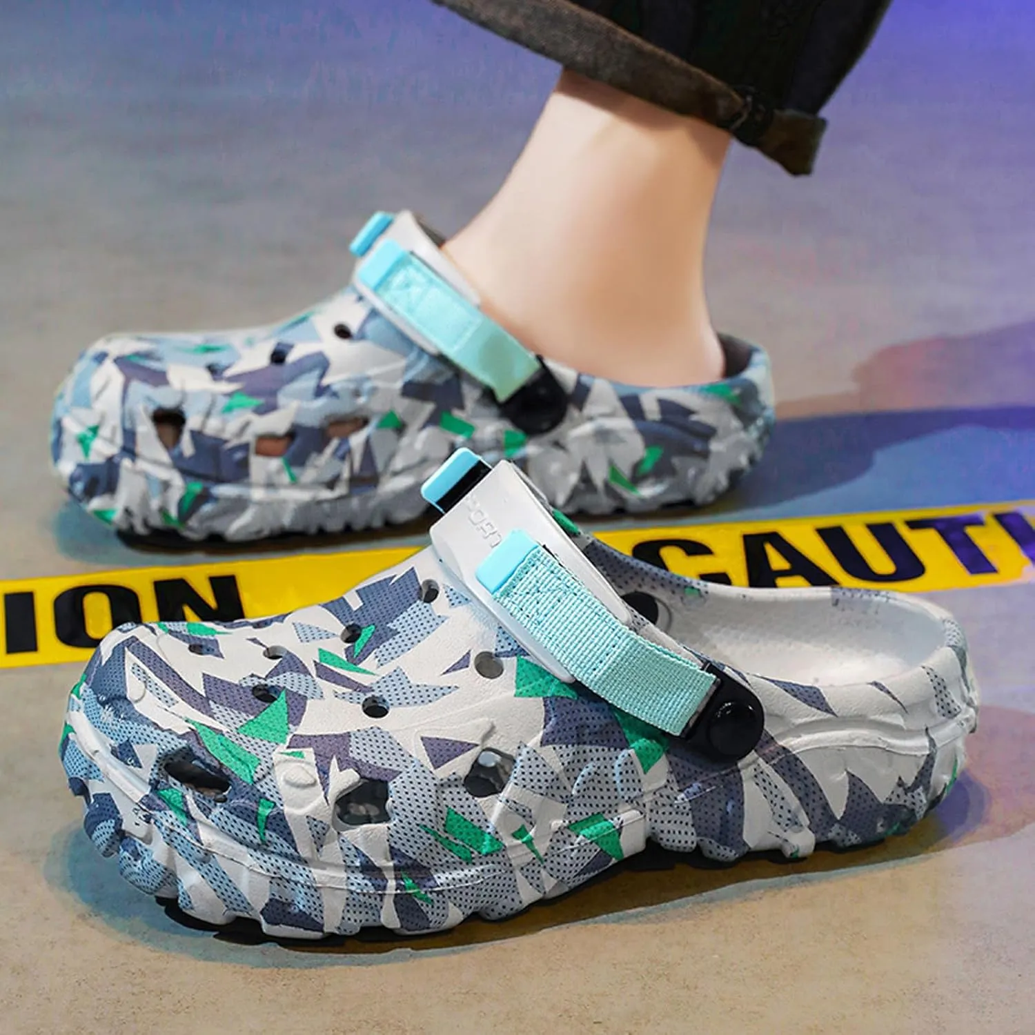 CERYTHRINA Unisex Adult Clogs Herren Damen Leichte Eva rutschfest Lüftung Sommer Mode Sandalen Weiche Sohle Gartenschuhe Beach Aqua Slippers