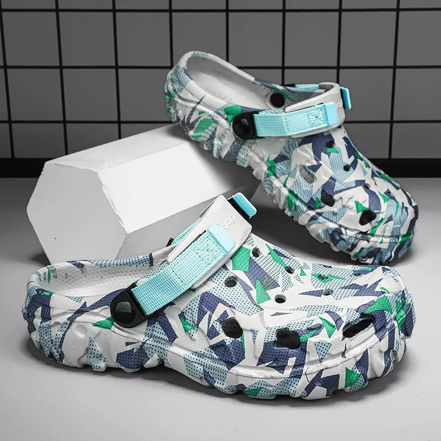 CERYTHRINA Unisex Adult Clogs Herren Damen Leichte Eva rutschfest Lüftung Sommer Mode Sandalen Weiche Sohle Gartenschuhe Beach Aqua Slippers