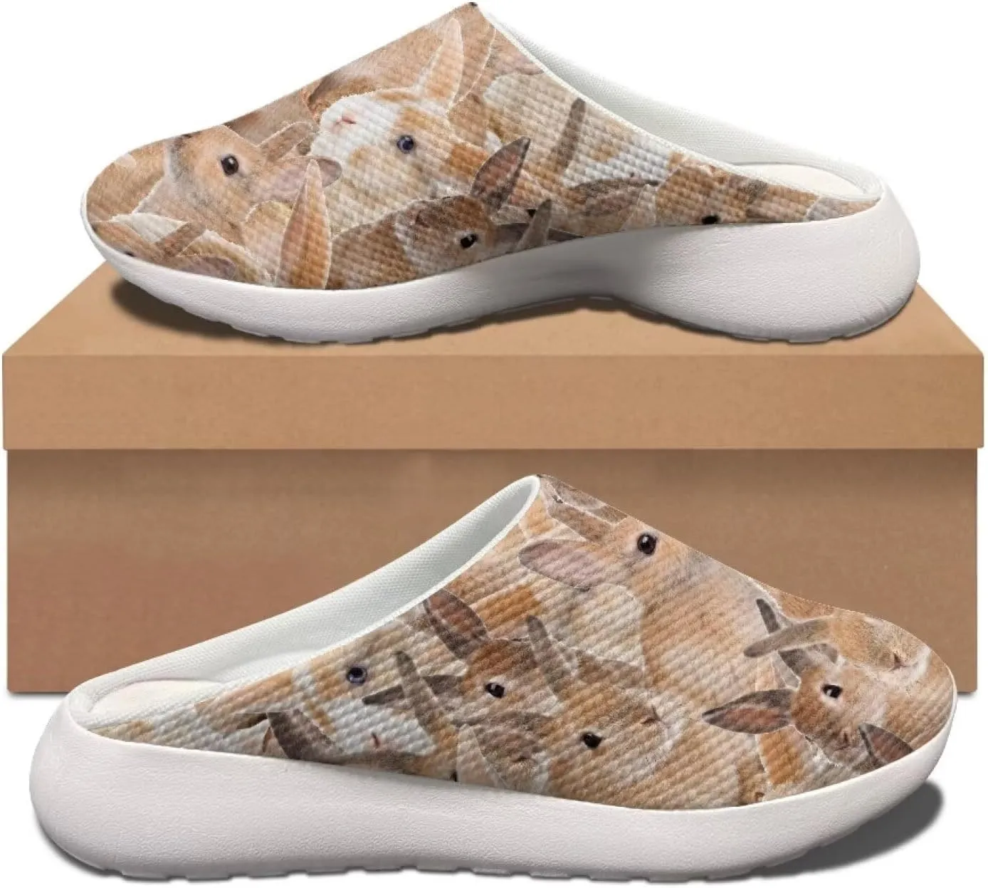 chaqlin Garden Shoes Womens Slip on House Slippers Indoor and Outdoor Walking Sneakers Anti Slip