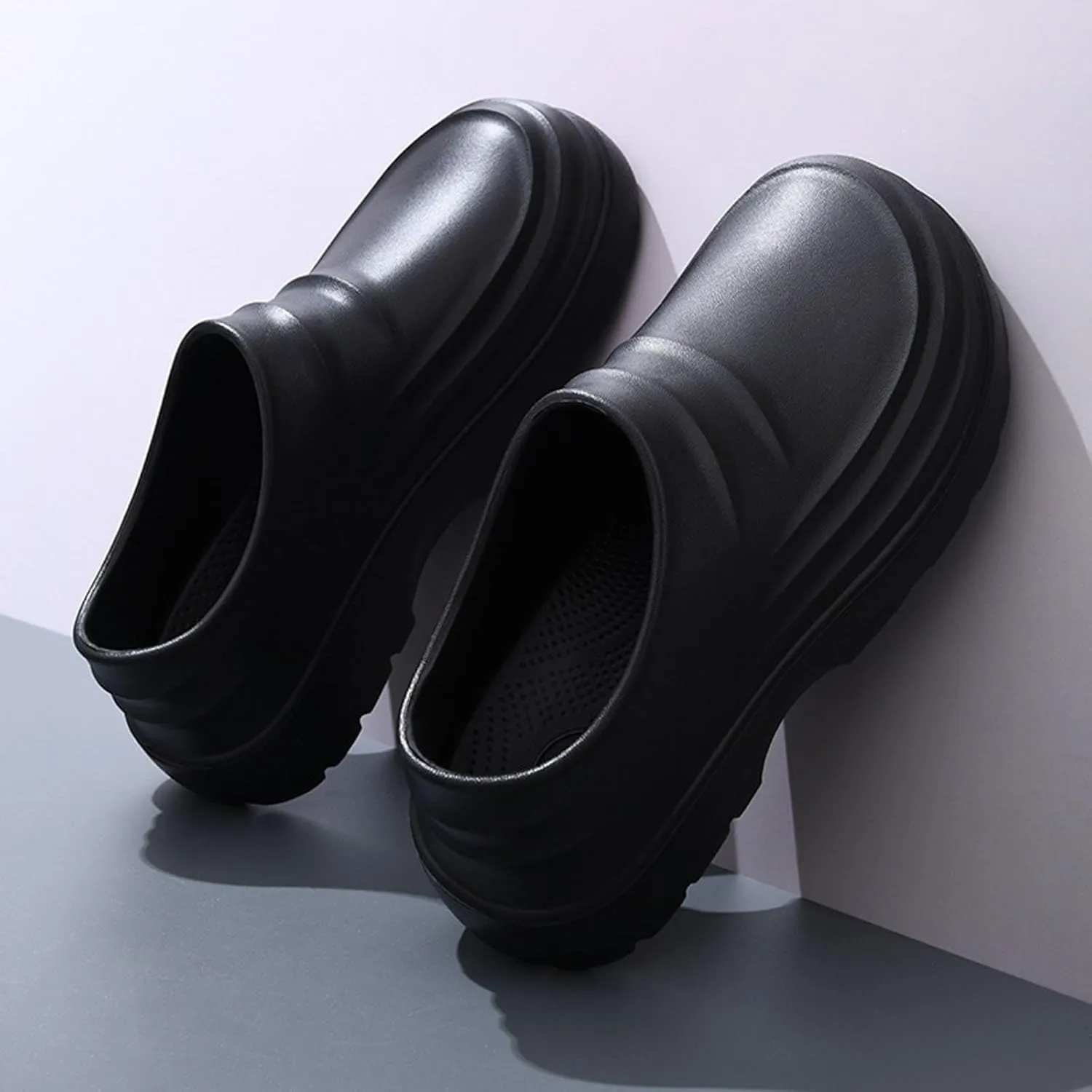 Chef Shoes for Men Lightweight & Waterproof Non Slip Healthy Clogs Comfortable Oil Resistant Kitchen Garden Nurse Beach Shoes