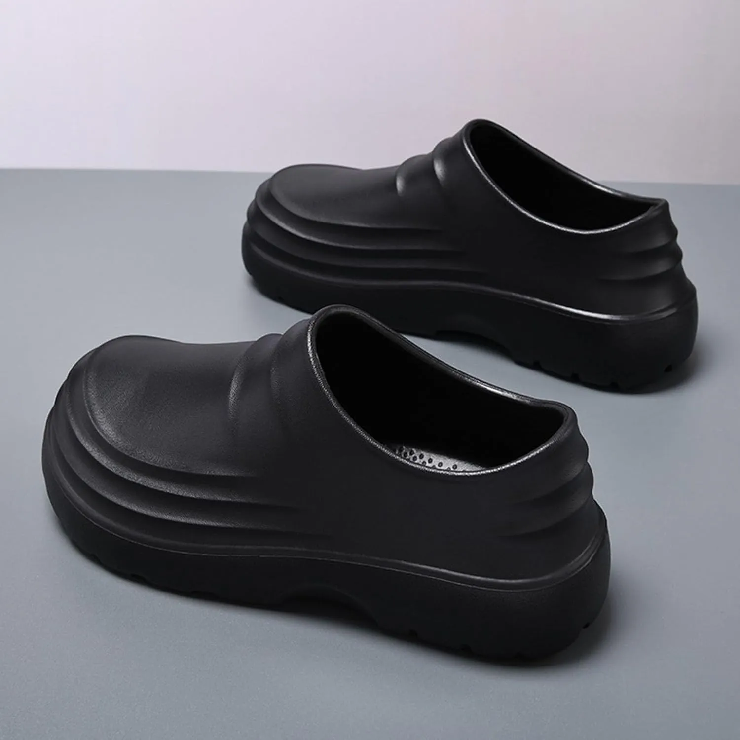 Chef Shoes for Men Lightweight & Waterproof Non Slip Healthy Clogs Comfortable Oil Resistant Kitchen Garden Nurse Beach Shoes