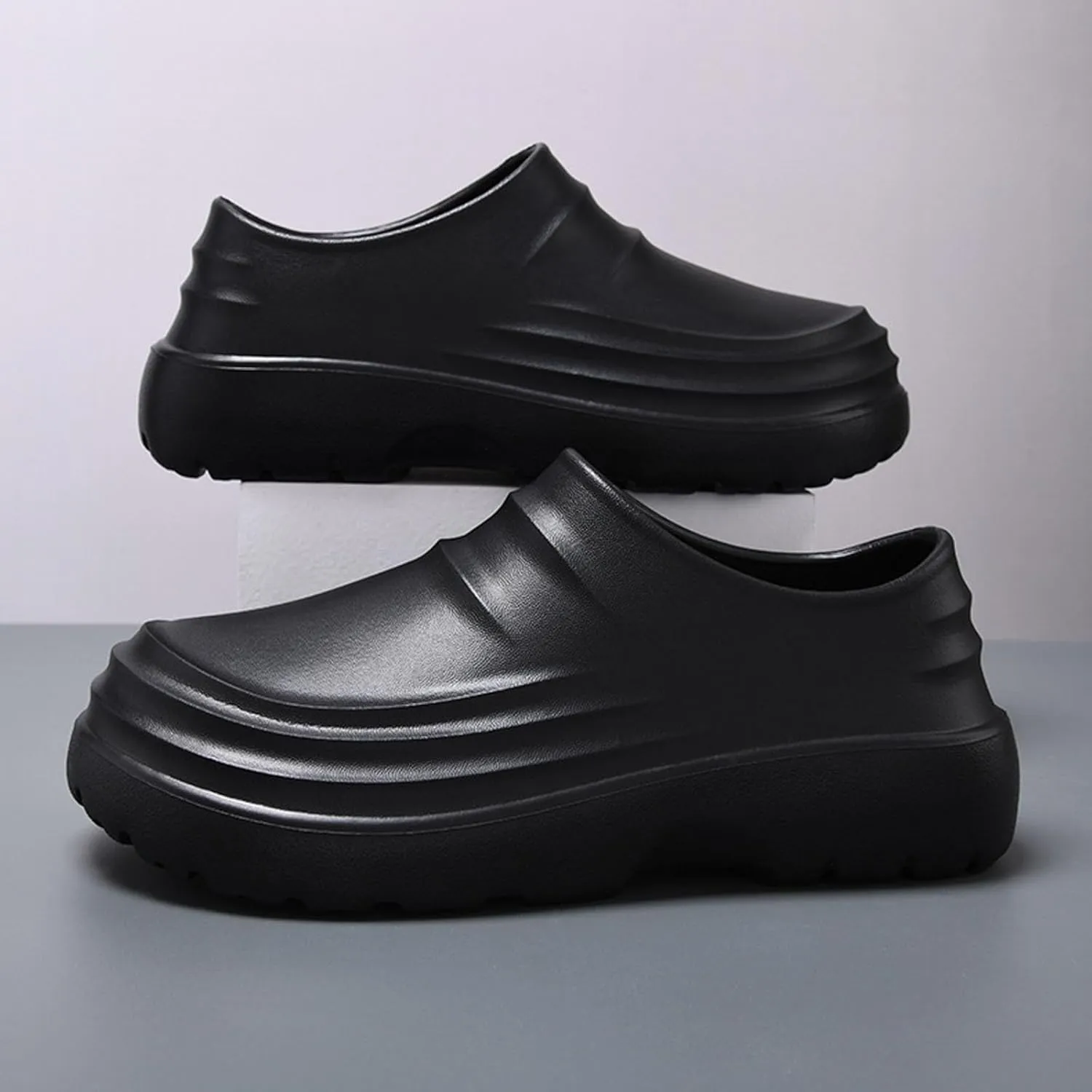 Chef Shoes for Men Lightweight & Waterproof Non Slip Healthy Clogs Comfortable Oil Resistant Kitchen Garden Nurse Beach Shoes