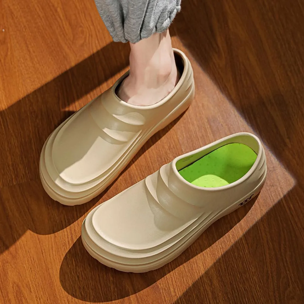 Chef Shoes for Men Women, Chef Sandals Non Slip Oil Resistant Clogs for Work, Kitchen Waterproof Nurse Shoes Safety