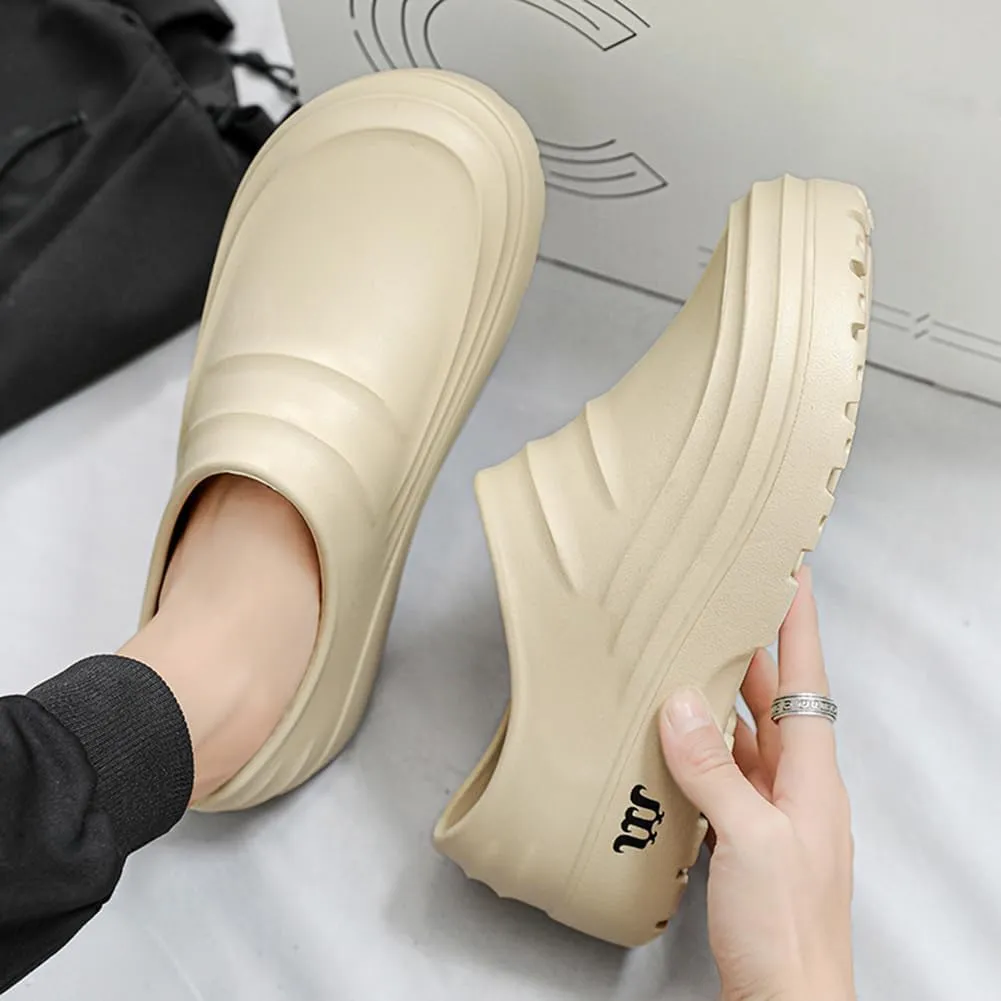 Chef Shoes for Men Women, Chef Sandals Non Slip Oil Resistant Clogs for Work, Kitchen Waterproof Nurse Shoes Safety
