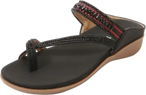 Clip Toe Sandals for Women Comfort Wedge Slip On Flip Flops Summer Casual Roman Shoes Lightweight Comfortable Outdoor Beach Shoes Slipper