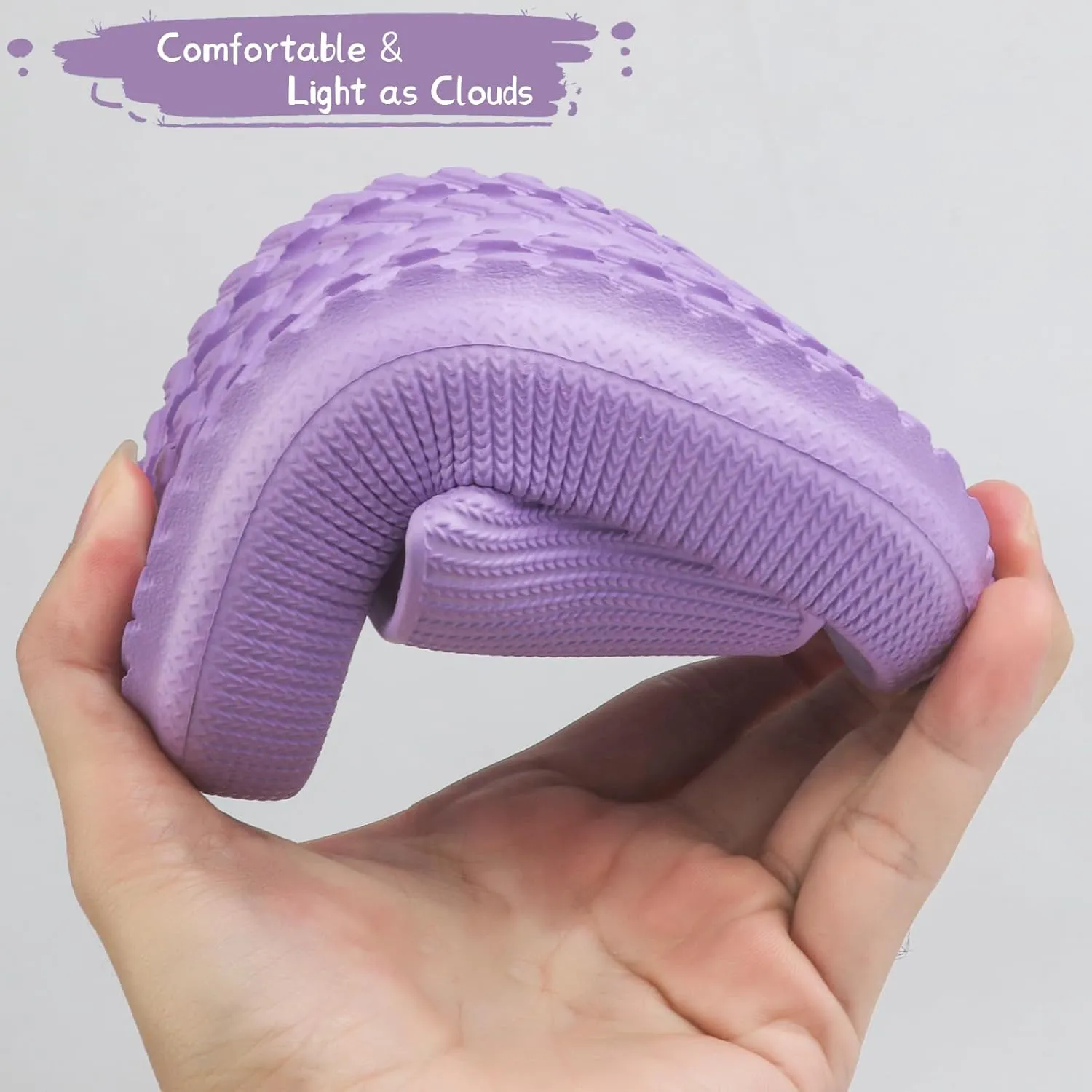 Cloud Slides for Kids, Non-Slip Slipper, Quick Drying Sandals for Boys and Girls, Home Shower Bathroom Beach Shoes for Toddler