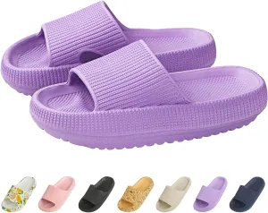 Cloud Slides for Kids, Non-Slip Slipper, Quick Drying Sandals for Boys and Girls, Home Shower Bathroom Beach Shoes for Toddler
