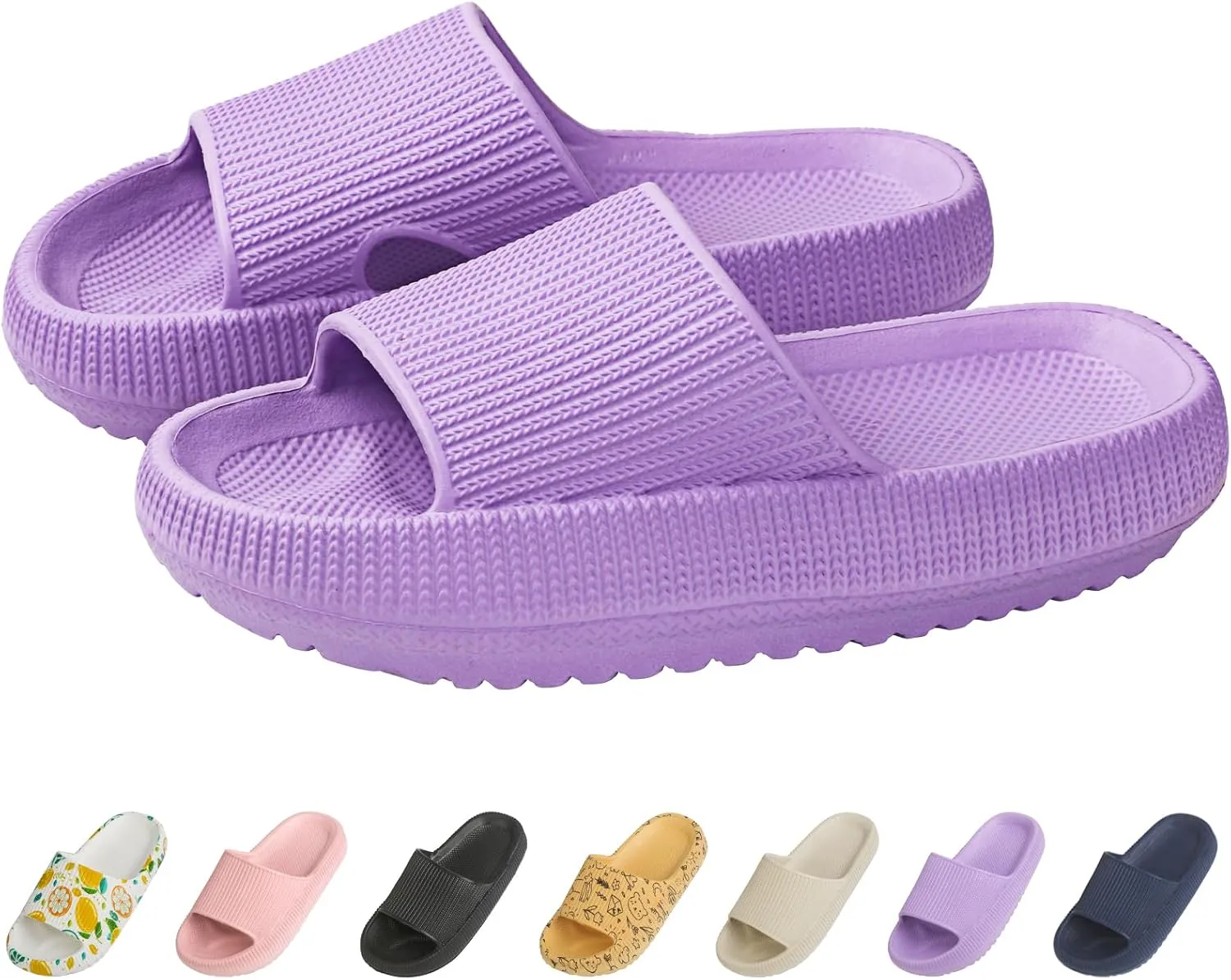 Cloud Slides for Kids, Non-Slip Slipper, Quick Drying Sandals for Boys and Girls, Home Shower Bathroom Beach Shoes for Toddler
