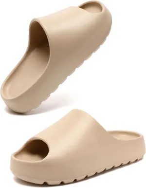 Cloud Slides for Women Men, Womens Walking Sandals Comfortable, Unisex Thick Pillow Slippers, Waterproof House Slide Sandals Indoor Outdoor Shower Shoes