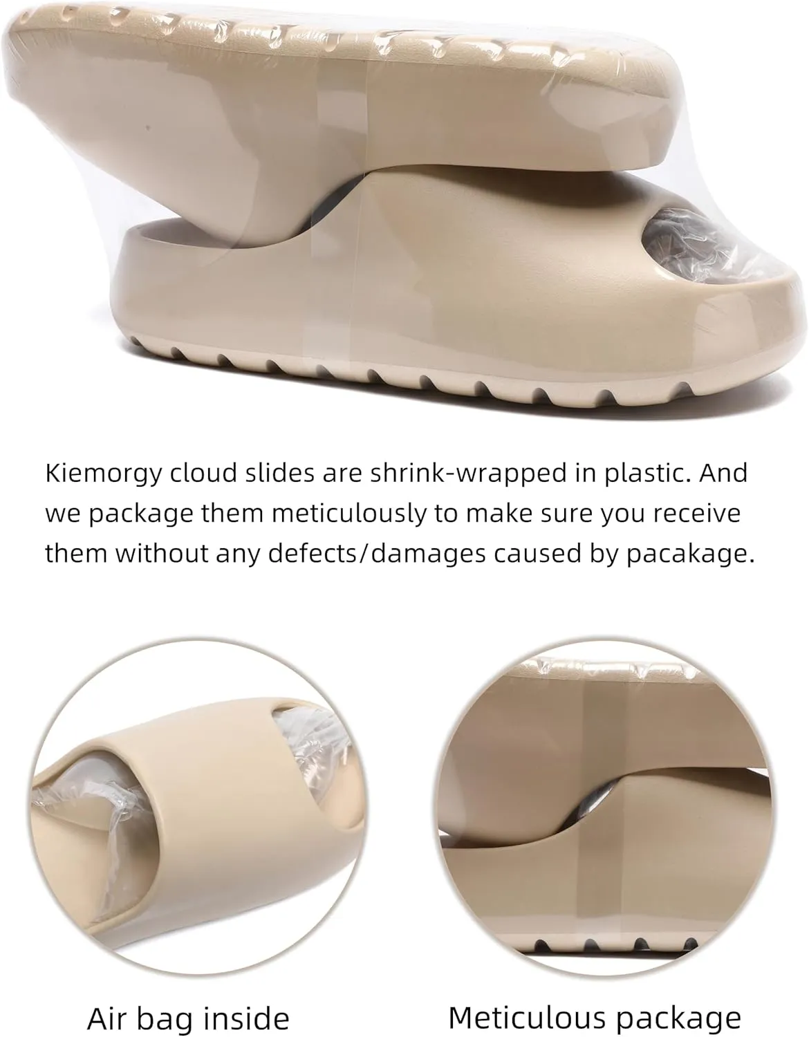 Cloud Slides for Women Men, Womens Walking Sandals Comfortable, Unisex Thick Pillow Slippers, Waterproof House Slide Sandals Indoor Outdoor Shower Shoes