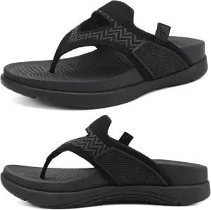 COFACE Womens Fashion Orthotic Flip Flops Recovery Walking Lightweight Athletic Thick Yoga Mat Cushion Thong Sandals With Comfortable Plantar Fasciitis Arch Support