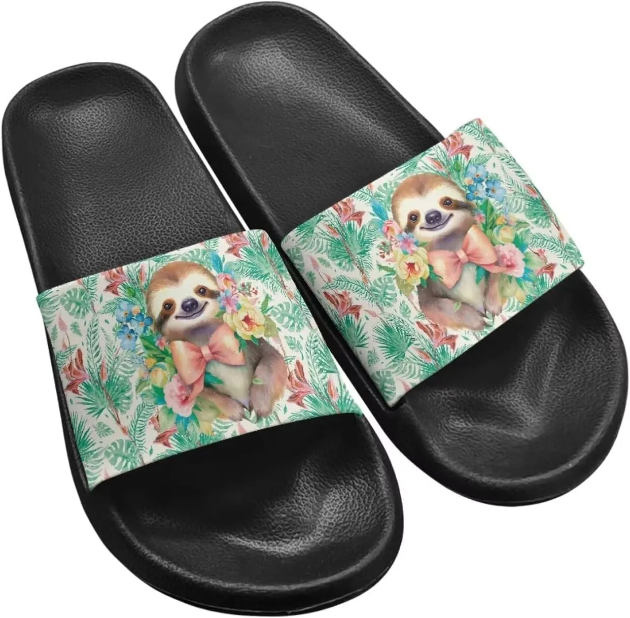 Coloranimal Slippers for Women Summer Beach Sandals House Slippers Shower Shoes Slide Sandals Women Non Slip Beach Shoes