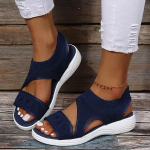 Comfortable Walking Sandals for Women,Orthopedic Sandals for Women Arch Support Hiking Sandals Casual Open Toe Sport Sandals Lightweight Athletic Sandals with Hook and Loop Straps for Beach Vacation