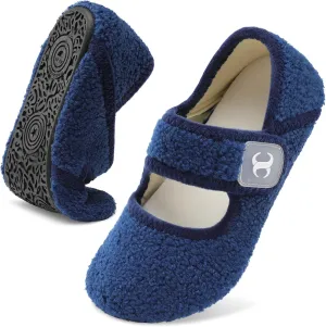 Comfy House Slippers for Women & Men - Wide Diabetic Sock Slippers, Soft & Cozy Barefoot House Shoes