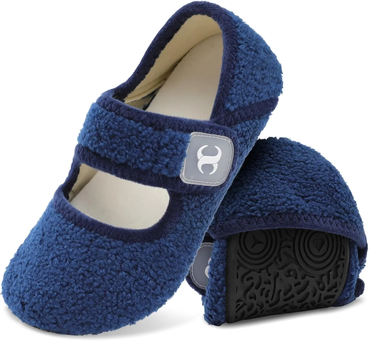 Comfy House Slippers for Women & Men - Wide Diabetic Sock Slippers, Soft & Cozy Barefoot House Shoes