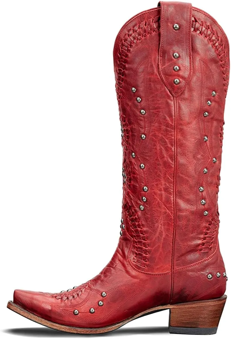 Cowboy Boots for Women Knee High Western Cowgirl Boots