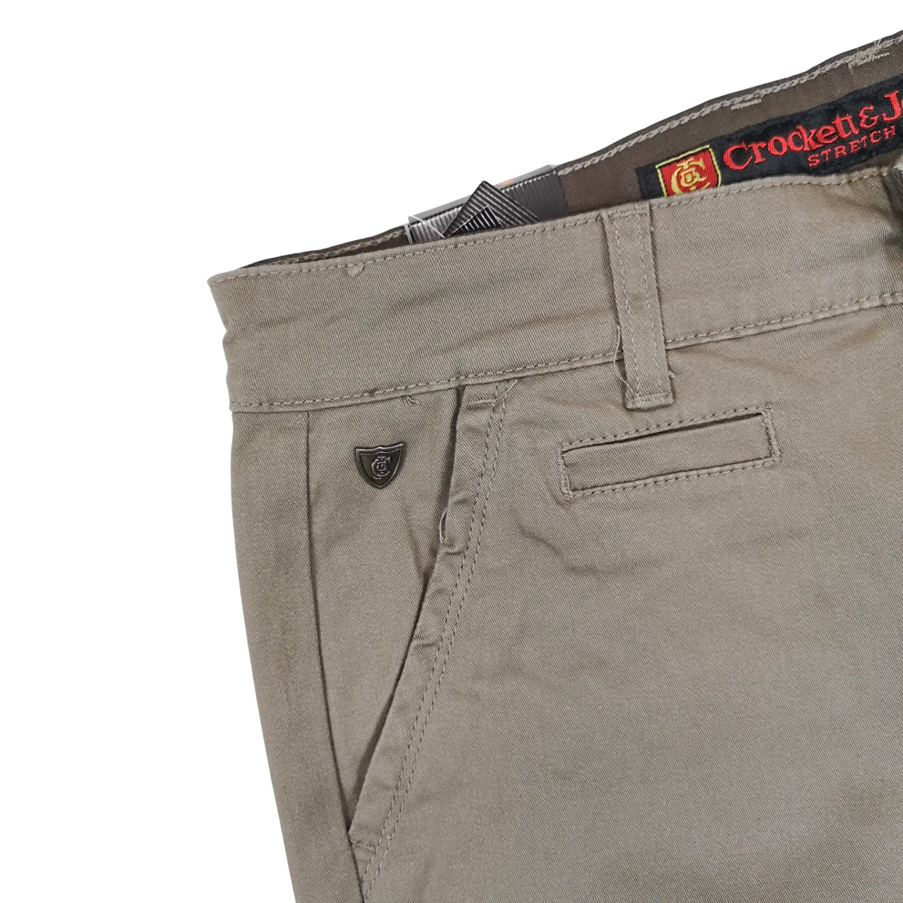 Crockett & Jones Taupe Straight Leg Chino