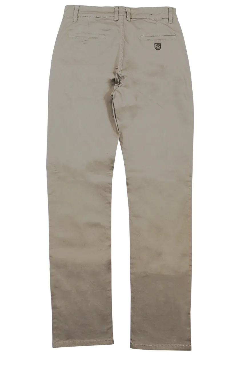 Crockett & Jones Taupe Straight Leg Chino