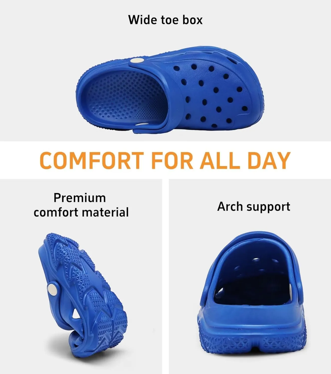 Cubufly Kids Boys Girls Clog Garden Shoes Slip On Slide Sandals Beach Water Shoes for Toddler/Little Kid/Big Kid/Children