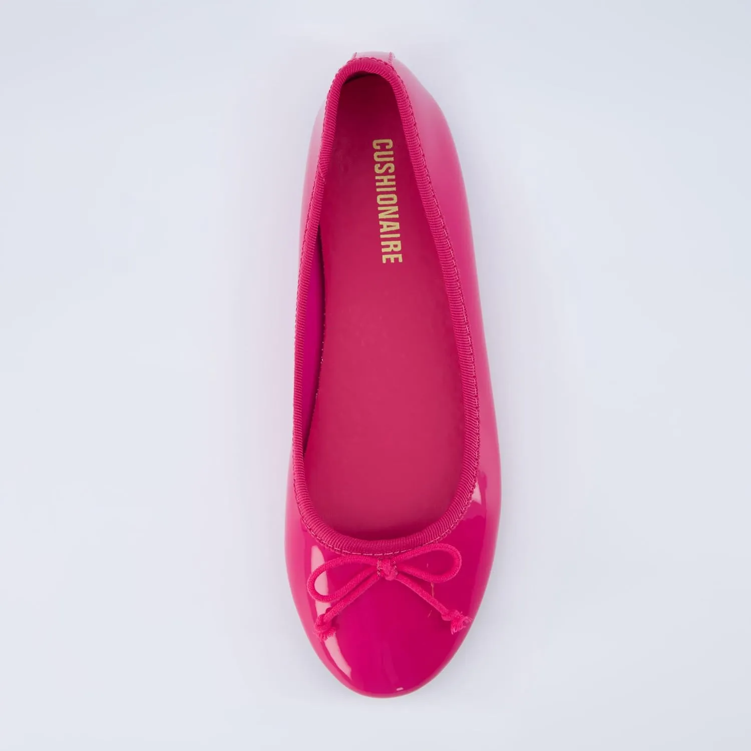 CUSHIONAIRE Women's Como Bow Flat with  Memory Foam and Wide Widths Available