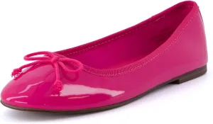 CUSHIONAIRE Women's Como Bow Flat with  Memory Foam and Wide Widths Available
