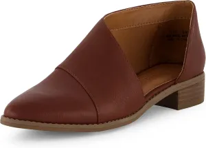 CUSHIONAIRE Women's Puck Side Cut Out Flat  Memory Foam and Wide Widths Available
