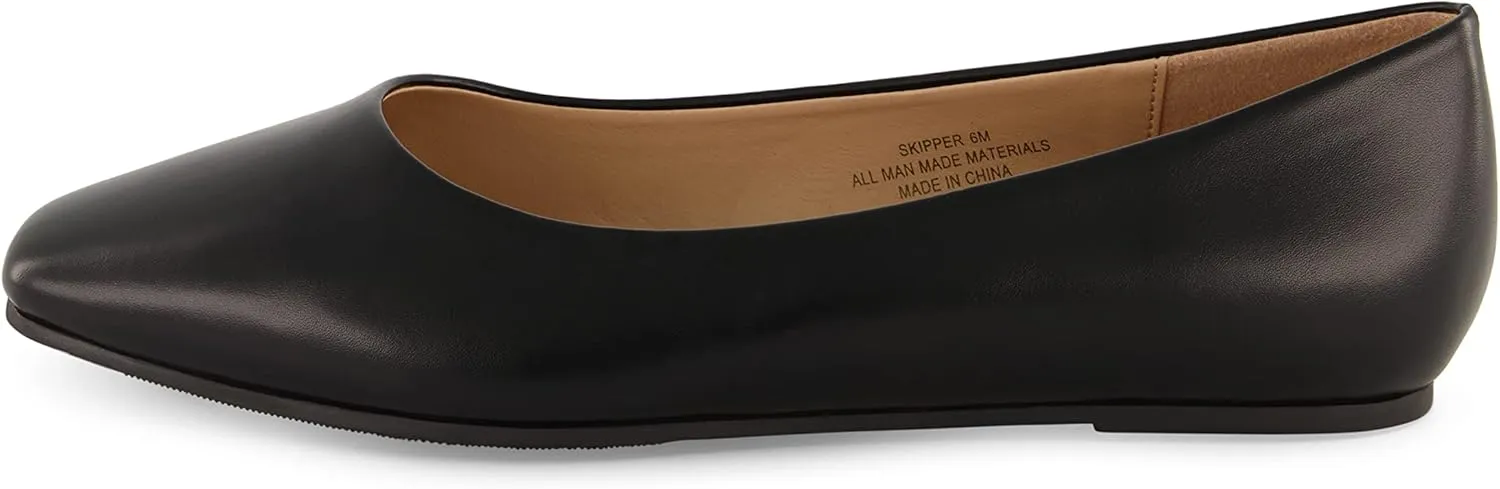 CUSHIONAIRE Women's Skipper Flat with  Memory Foam, Wide Widths Available