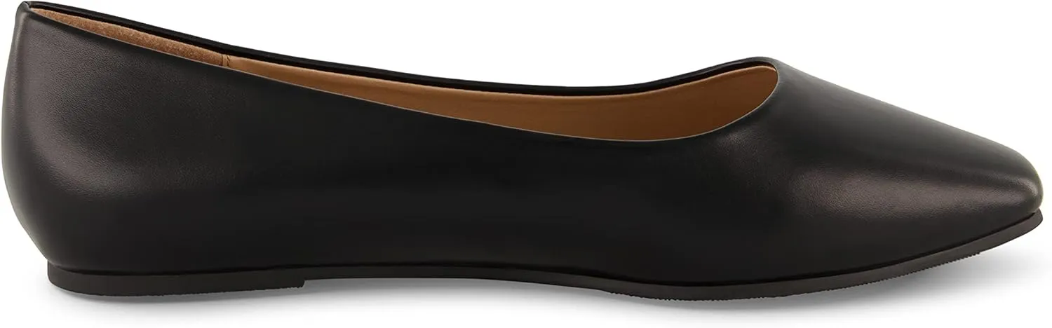 CUSHIONAIRE Women's Skipper Flat with  Memory Foam, Wide Widths Available