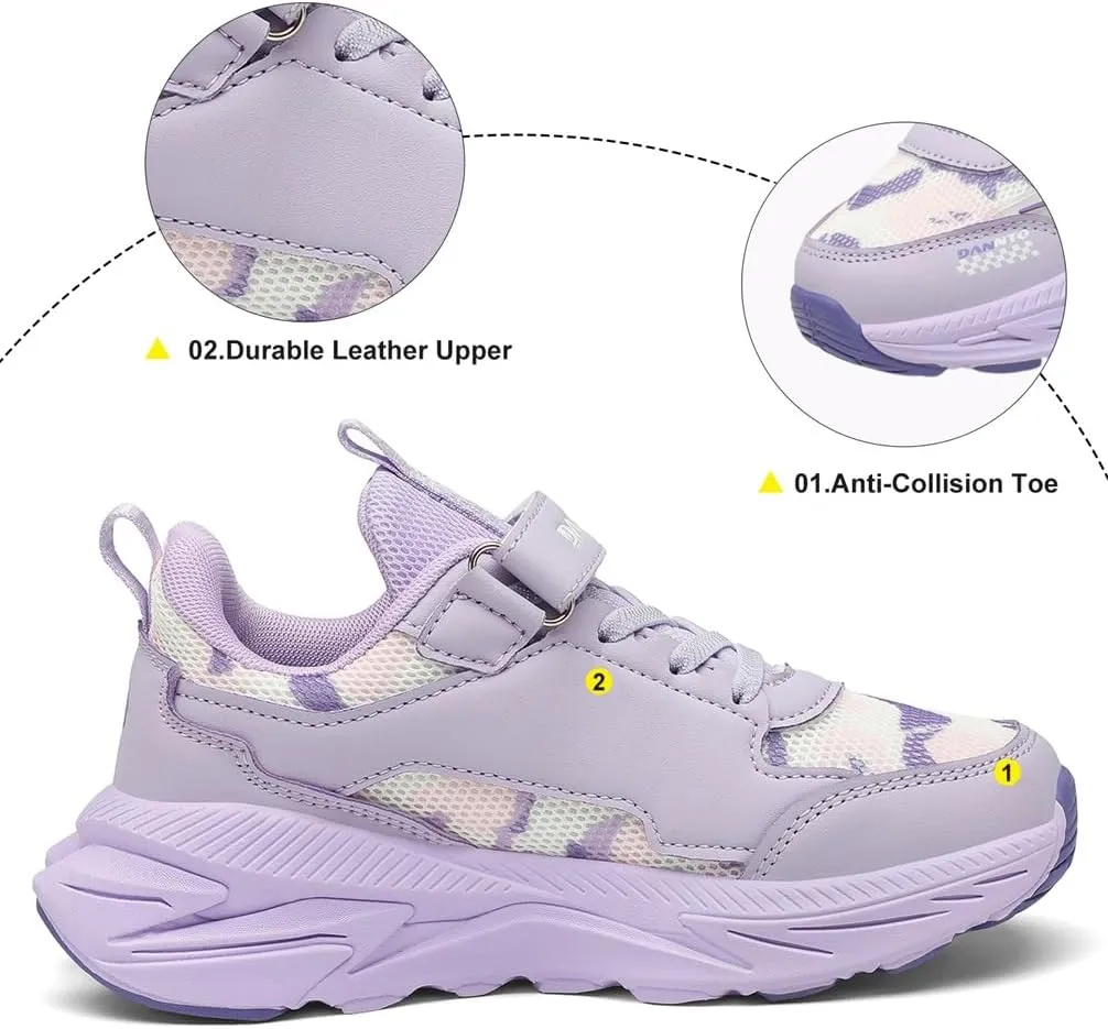 Dannto Kids Sneakers Boys Tennis Shoes Girls Running Breathable Sports Walking Athletic Shoes for Little Kid/Big Kid