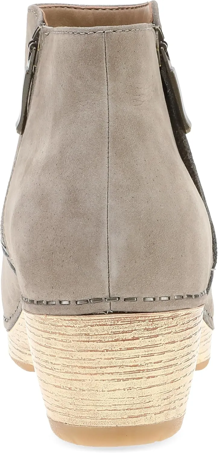Dansko Lizanne Booties for Women - Linings from Recycled Materials and Leather for Breathability- Lightweight Rubber Outsole for Long-Lasting Wear