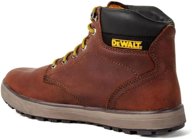 DEWALT Plasma PT - Boots for Men - Full-Grain Leather Upper - Clog-Resistant Outsole - ProComfort Insoles Walnut Pitstop 7 M