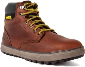 DEWALT Plasma PT - Boots for Men - Full-Grain Leather Upper - Clog-Resistant Outsole - ProComfort Insoles Walnut Pitstop 7 M
