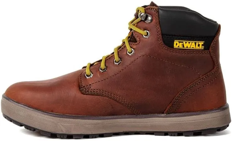 DEWALT Plasma PT - Boots for Men - Full-Grain Leather Upper - Clog-Resistant Outsole - ProComfort Insoles Walnut Pitstop 7 M