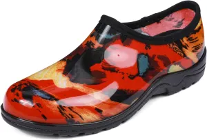 DKSUKO Waterproof Garden Shoe for Women Outdoor Slip-On Rain Boots Short Ankle Work Shoes and Garden Clogs with Comfort Insole