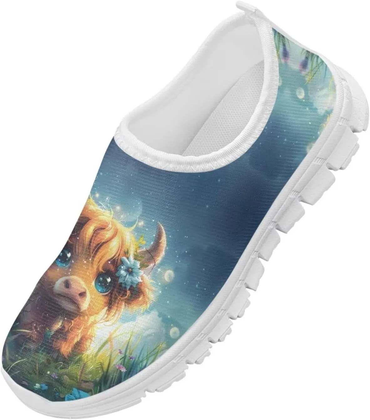Doojoayie Little Girls Slip-On Walking Shoes for Kids Active Running Play