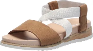 Dr. Scholl's Shoes Islander Kids Flat Sandal Chip Brown Microfiber 2 M