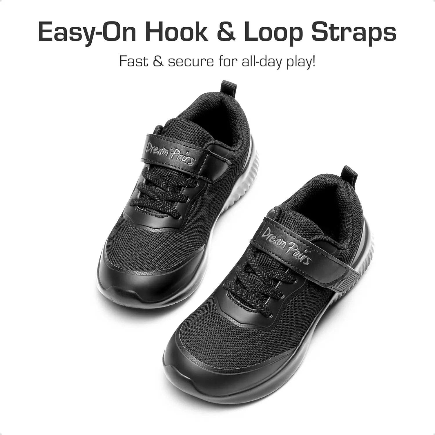 DREAM PAIRS Boys Girls Shoes Kids Tennis EZ-Ons BreezeRunners Running Sneakers