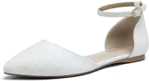 DREAM PAIRS Flapointed Women's Casual D'Orsay Pointed Plain Ballet Comfort Soft Slip On Flats Shoes