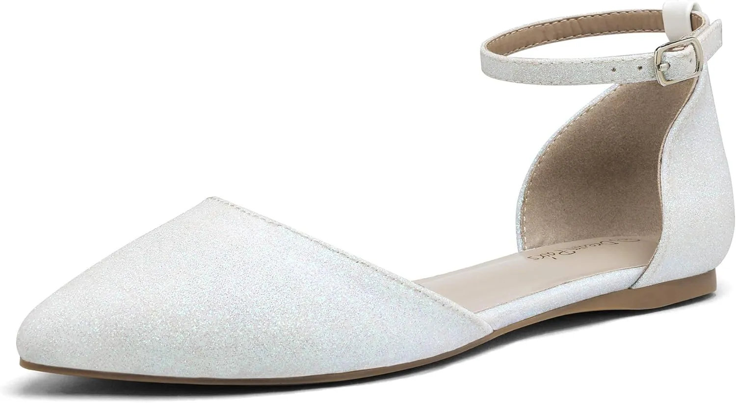 DREAM PAIRS Flapointed Women's Casual D'Orsay Pointed Plain Ballet Comfort Soft Slip On Flats Shoes