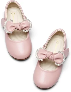 DREAM PAIRS Toddler Flower Girl Dress Shoes Little Girls Mary Janes Ballet Flats Ballerina Shoes Wedding Party