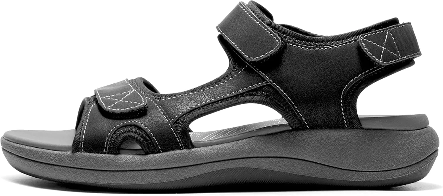 DREAM PAIRS Women's Sandals Open Toe Lightweight Summer Shoes Walking Casual Outdoor