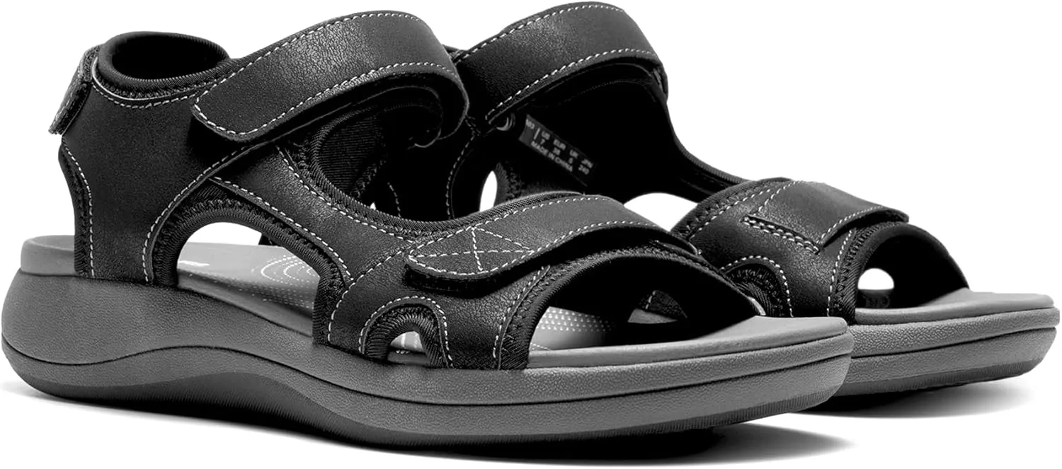 DREAM PAIRS Women's Sandals Open Toe Lightweight Summer Shoes Walking Casual Outdoor
