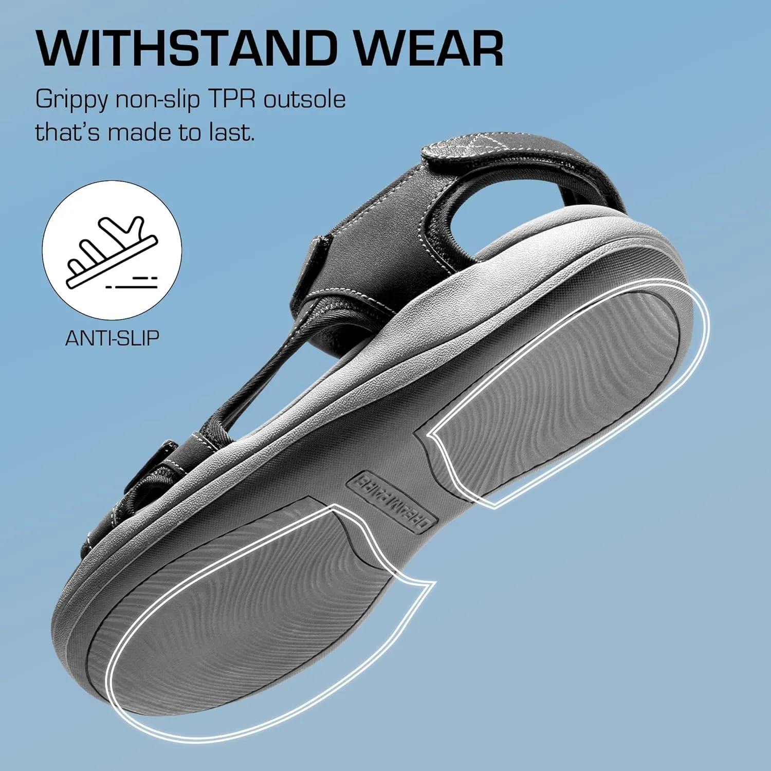 DREAM PAIRS Women's Sandals Open Toe Lightweight Summer Shoes Walking Casual Outdoor