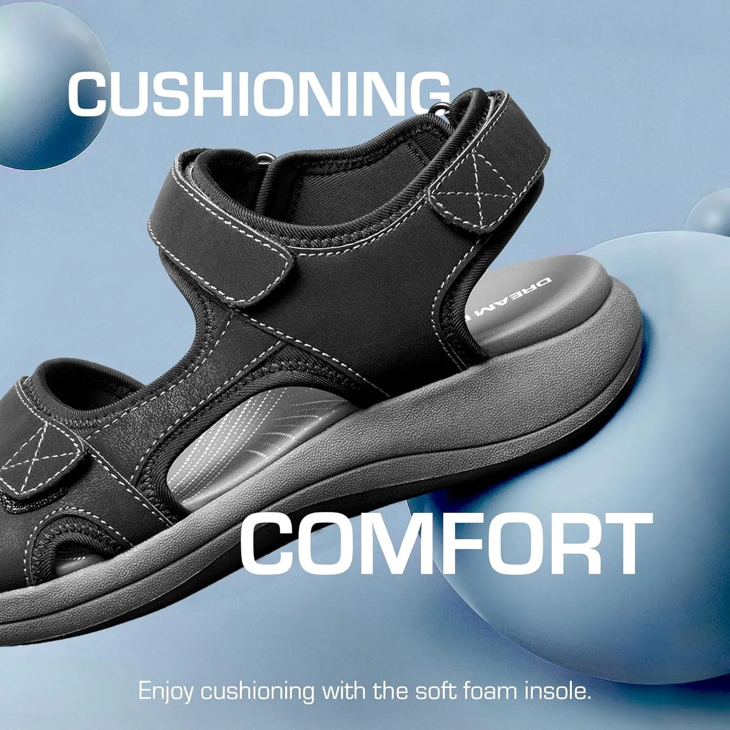 DREAM PAIRS Women's Sandals Open Toe Lightweight Summer Shoes Walking Casual Outdoor
