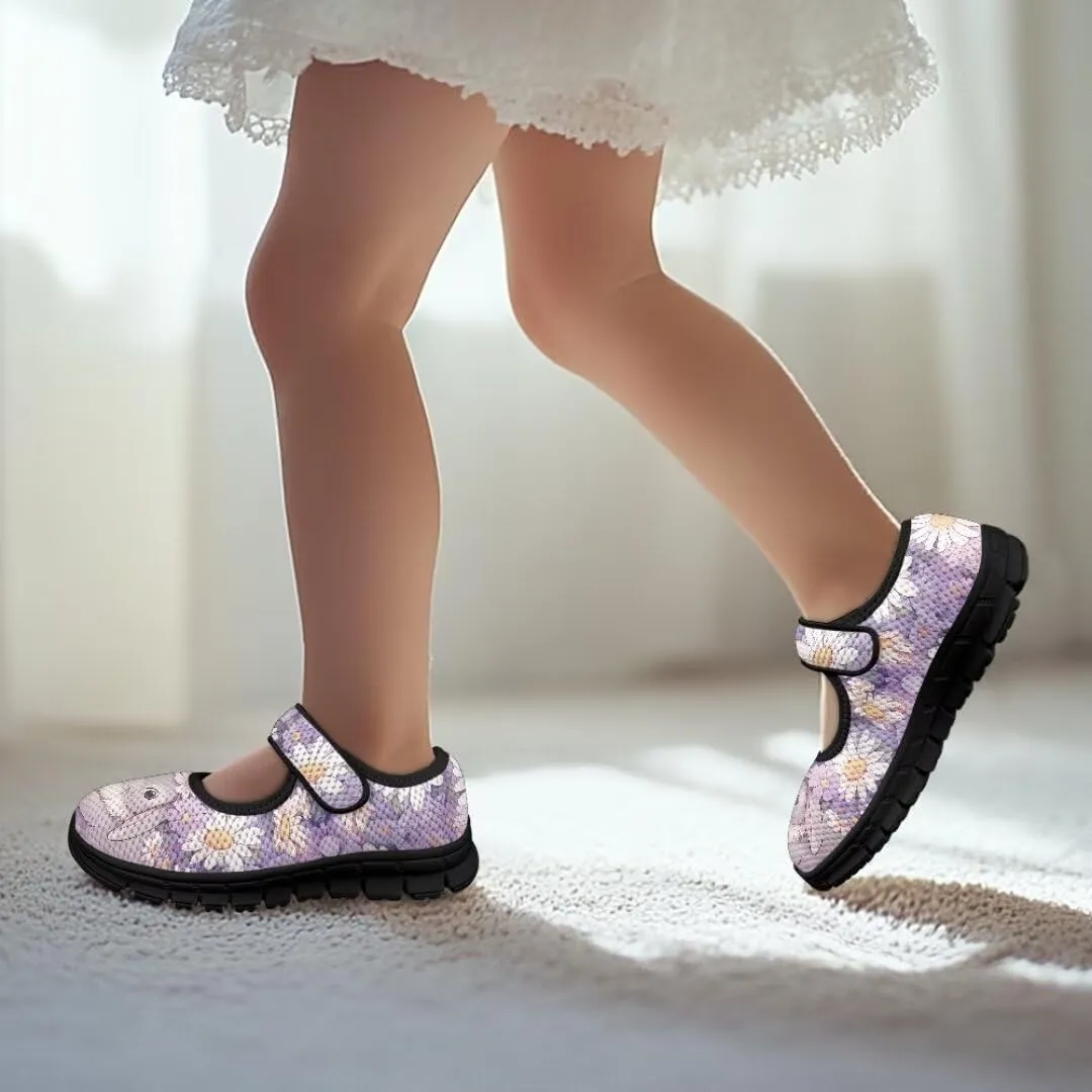 Easter Day Toddler Little Girl Mary Jane Dress Shoes Non Slip School Uniform Shoes for Party